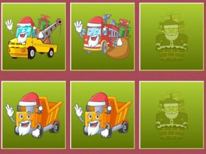Christmas Trucks Memory Online Puzzle Game