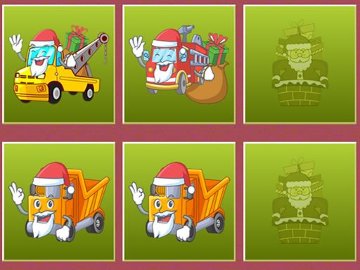 Christmas Trucks Memory Online Puzzle Game