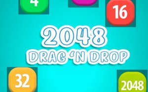 2048 Drag and Drop Puzzle Game