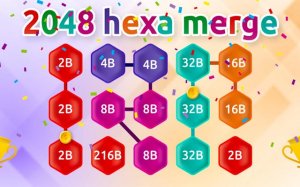 2048 Hex Chain Merge: Fun Strategic Number Puzzle Game