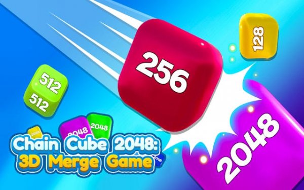 Chain Cube 2048: Fun 3D Merge Puzzle Game