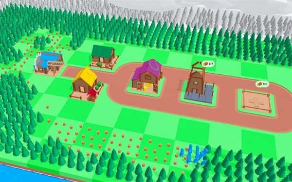 Crowd Lumberjacks: Idle Building Game Online