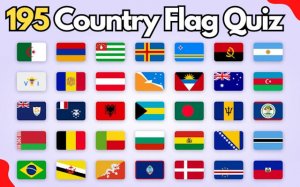 195 Country Flag Quiz Game