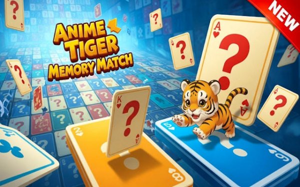 Anime Tiger Memory Match Game