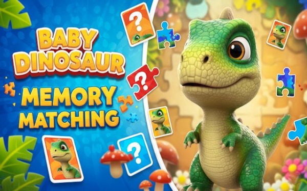 Baby Dinosaur Memory Matching Game