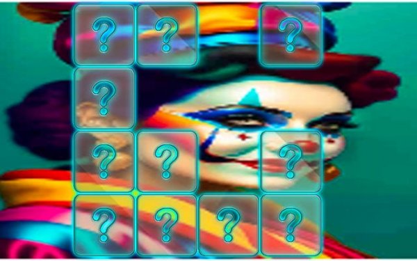 Clown Memory Match Puzzle Game
