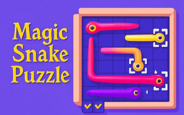 Magic Snake Puzzle: 3D Brain Game