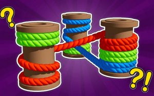 Rope Sorting Puzzle Game