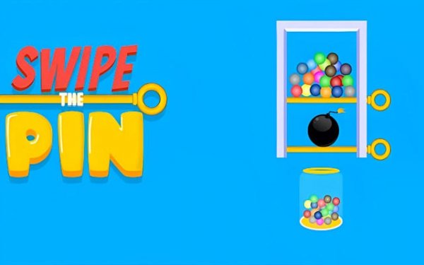 Swipe The Pin - Puzzle Ball Drop Game