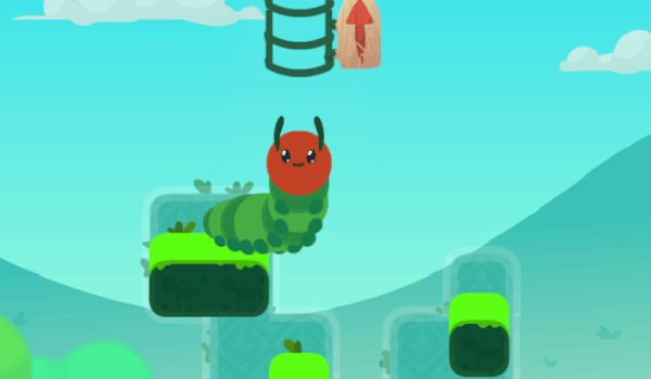 Caterpillar Crossing Puzzle Game Online - Logic Puzzle Game