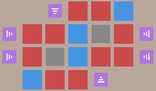Blue Turn Puzzle Game